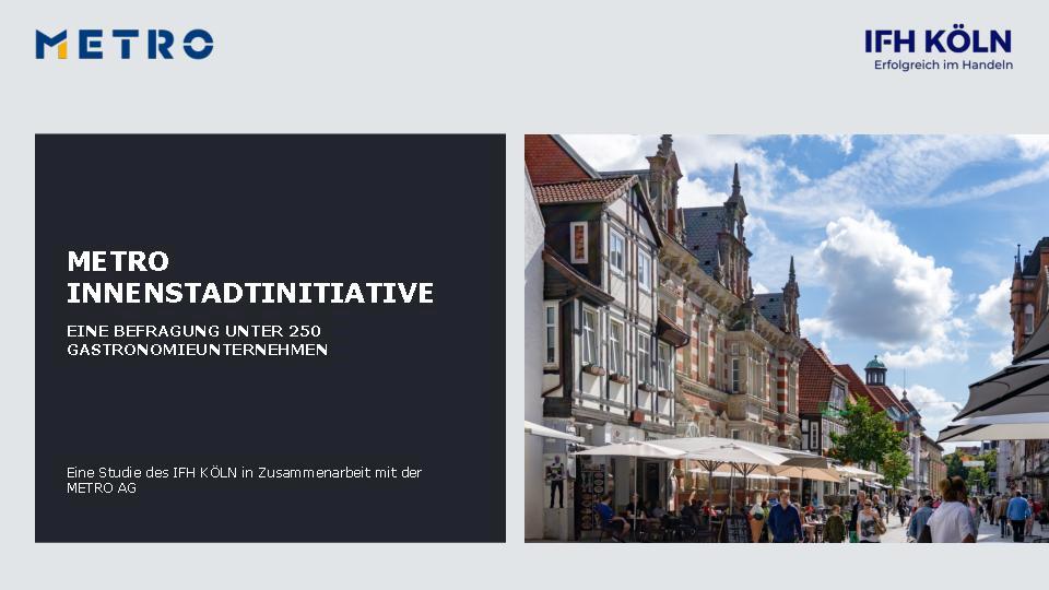 METRO & IFH study “City Centre Initiative” (German only)